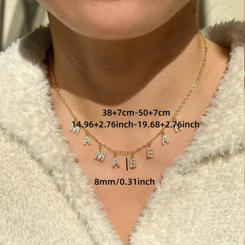 Custom Tiny Initial Necklace