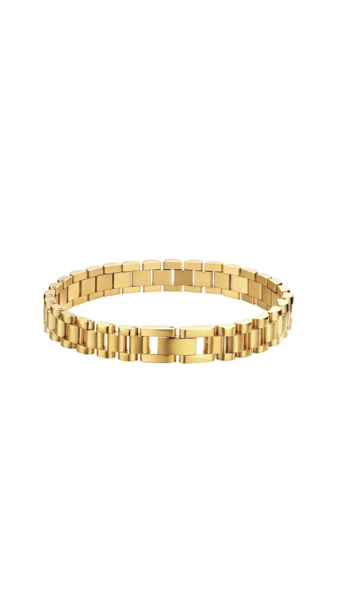 Classic golden watch bracelet
