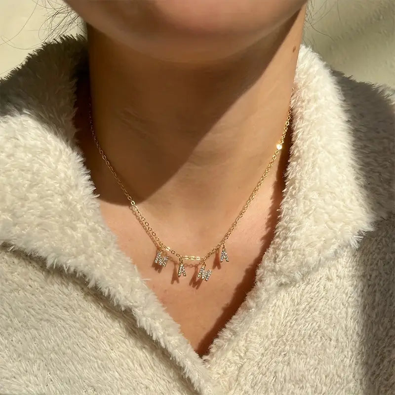 Custom Tiny Initial Necklace
