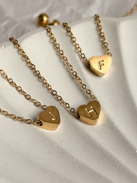 Custom Initial Heart Bracelet