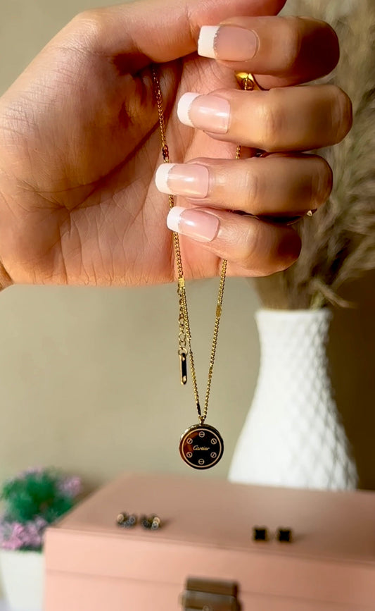 Cartier Round Stainless Pendant