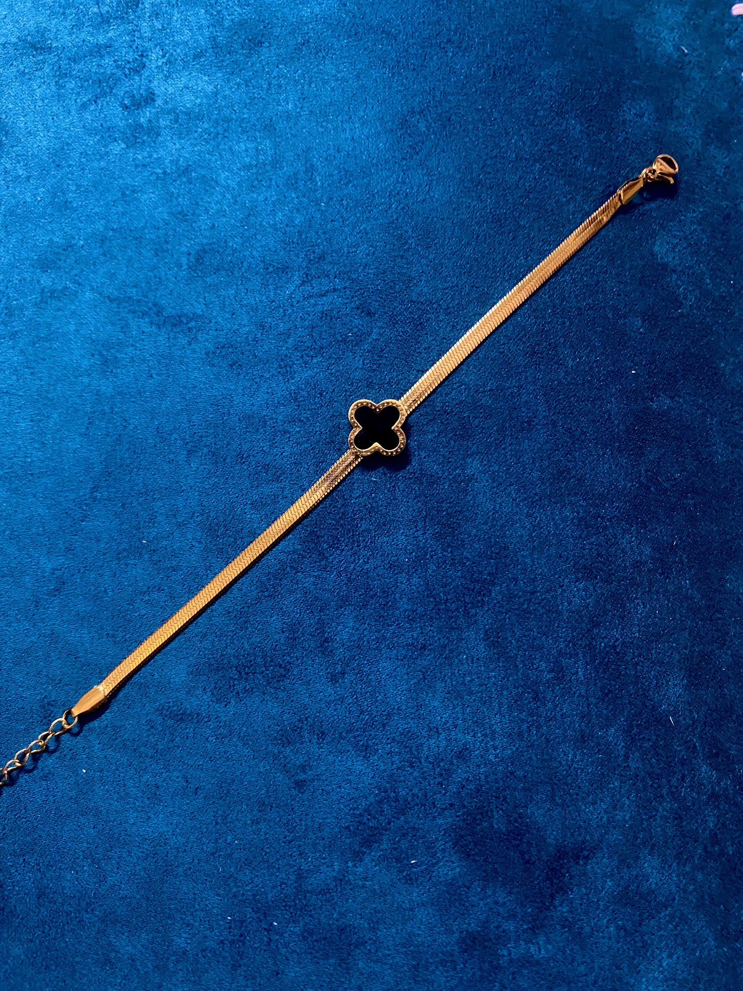 Snake Black clover bracelet