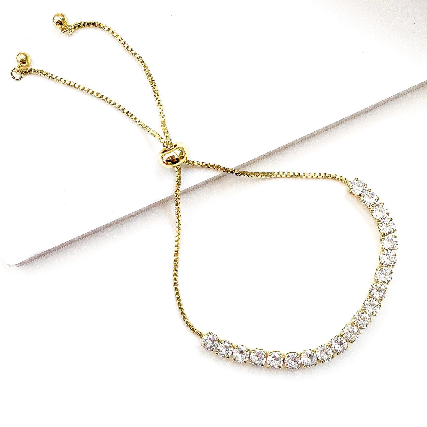 adjustable tennis bracelet