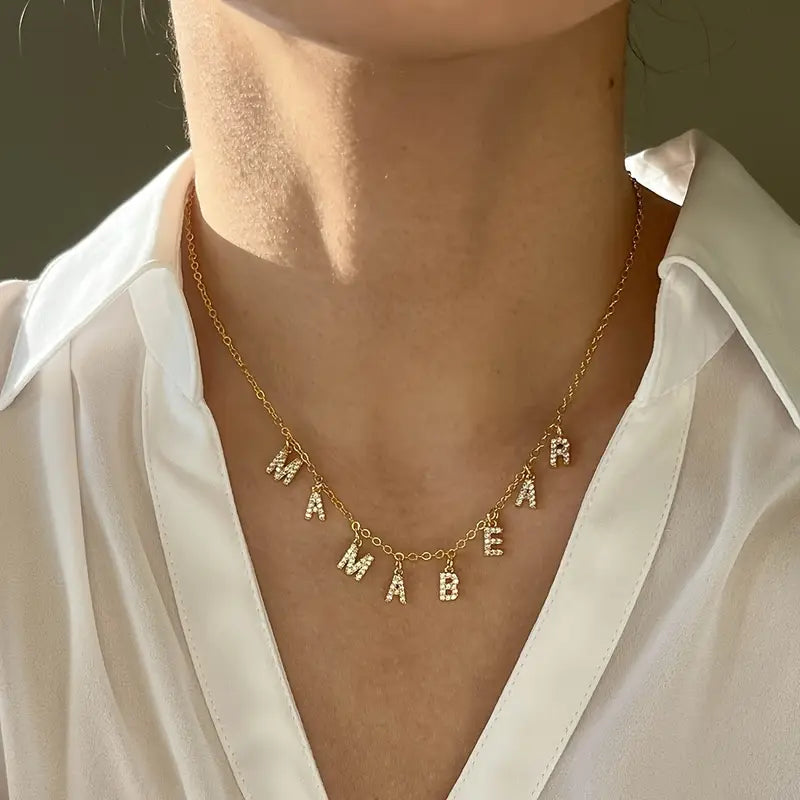Custom Tiny Initial Necklace