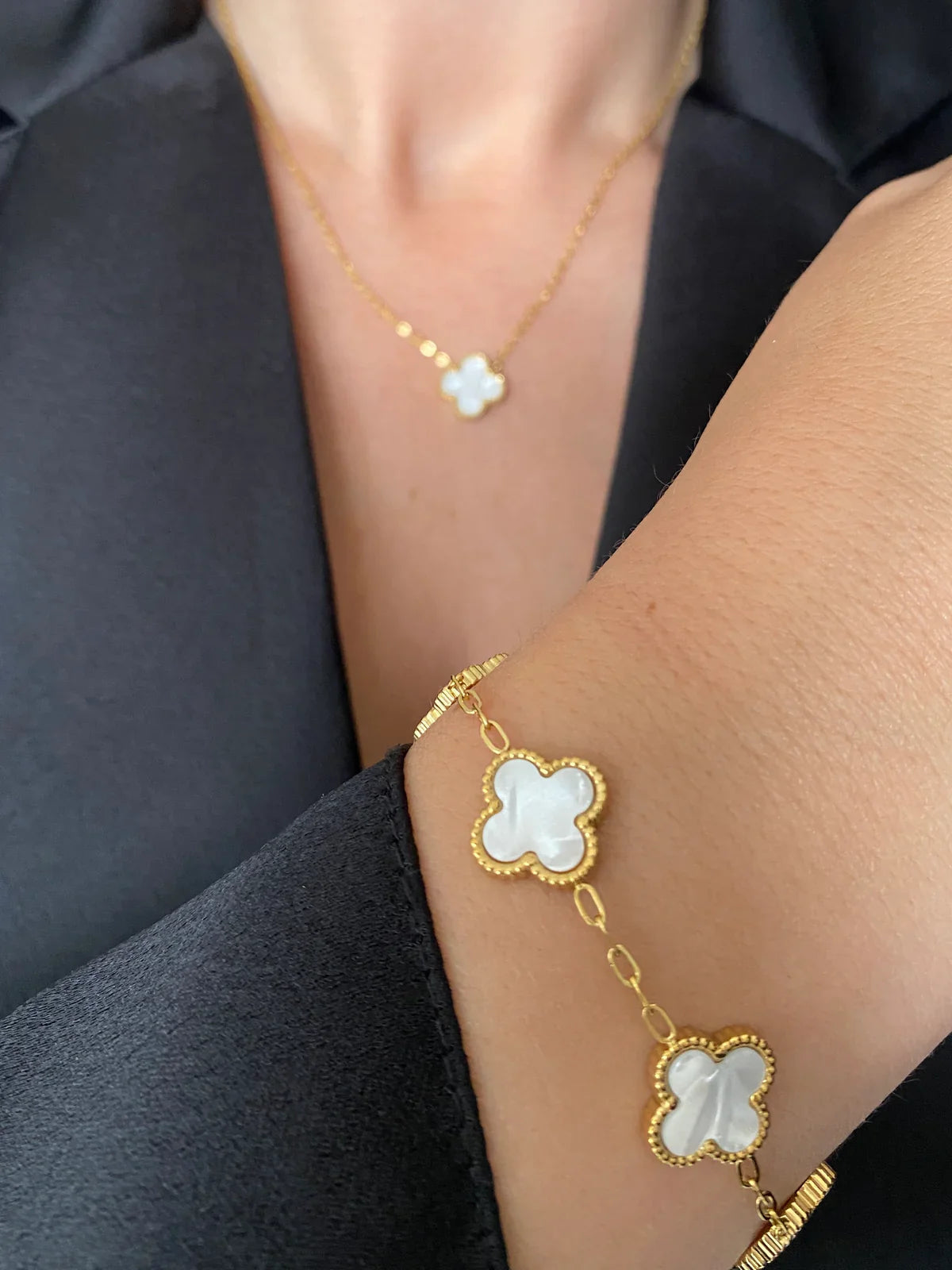 White Clover Bracelet