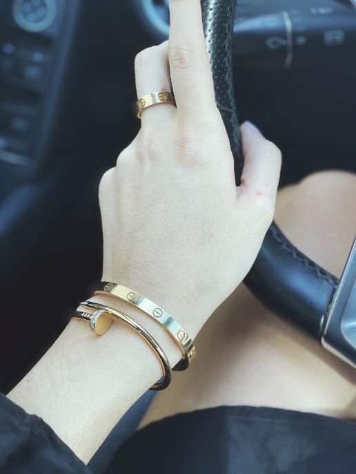 Cartier Nail Bracelet And Ring Set