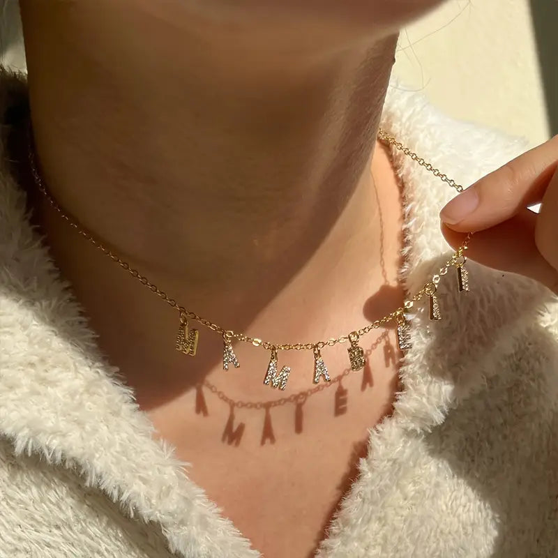 Custom Tiny Initial Necklace