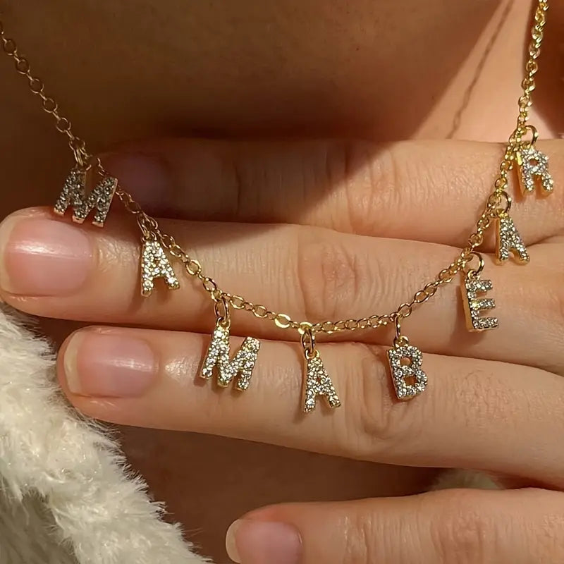 Custom Tiny Initial Necklace