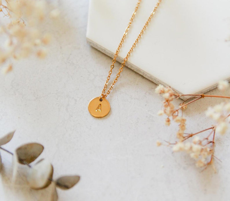 Custom Initial disc Bracelet