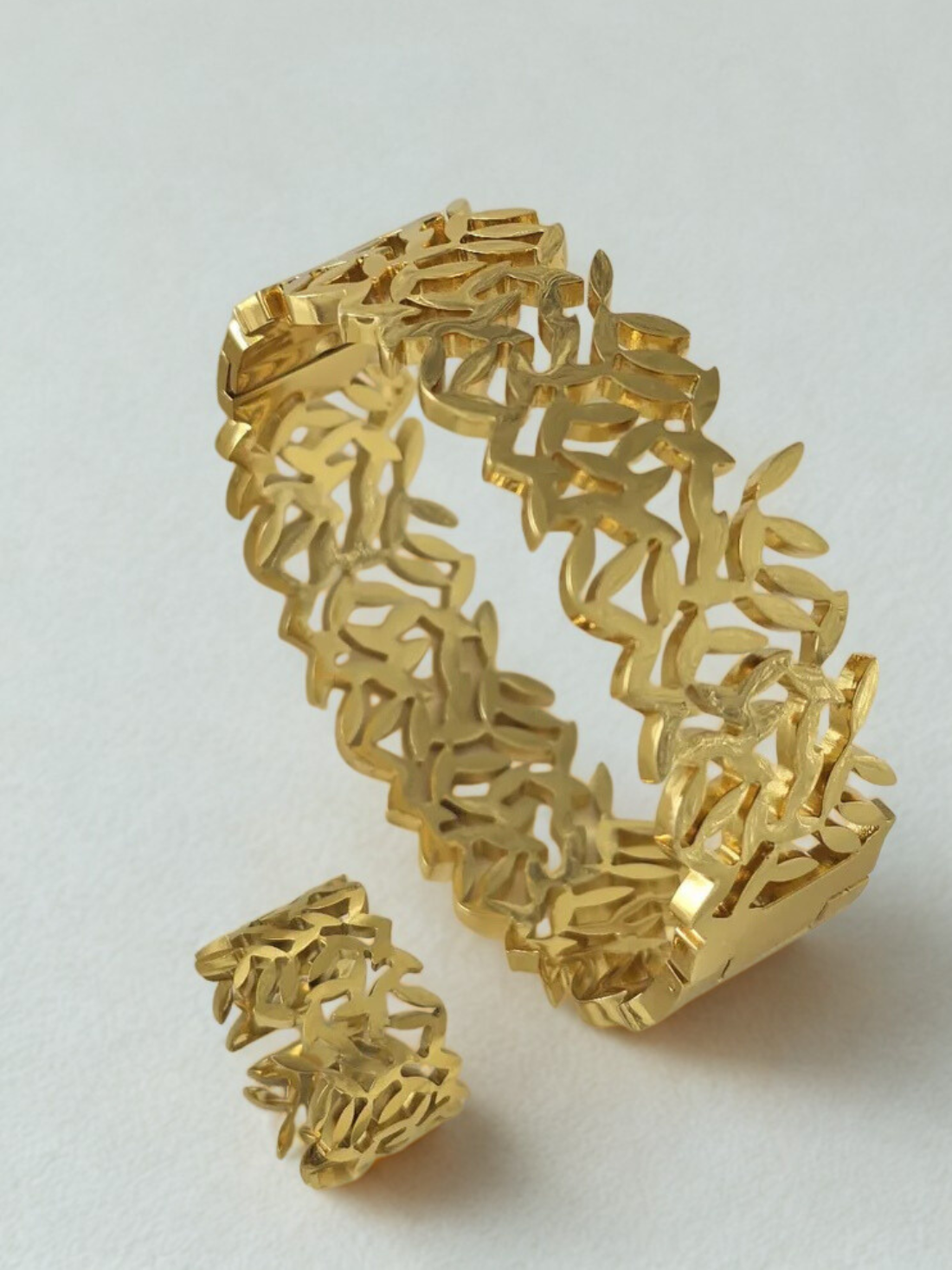Leaf Bangle Set