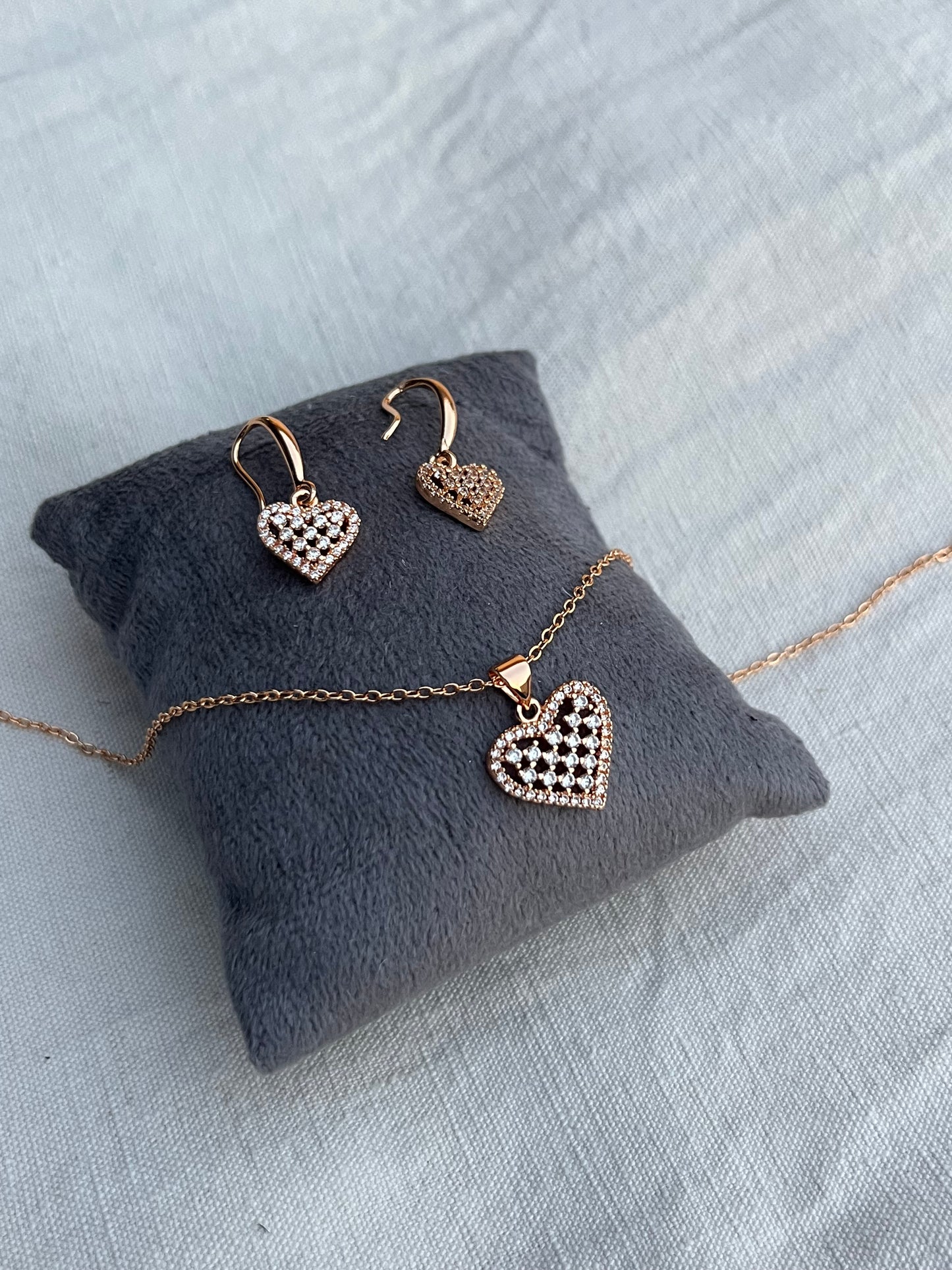 Heart Tops and Necklace set
