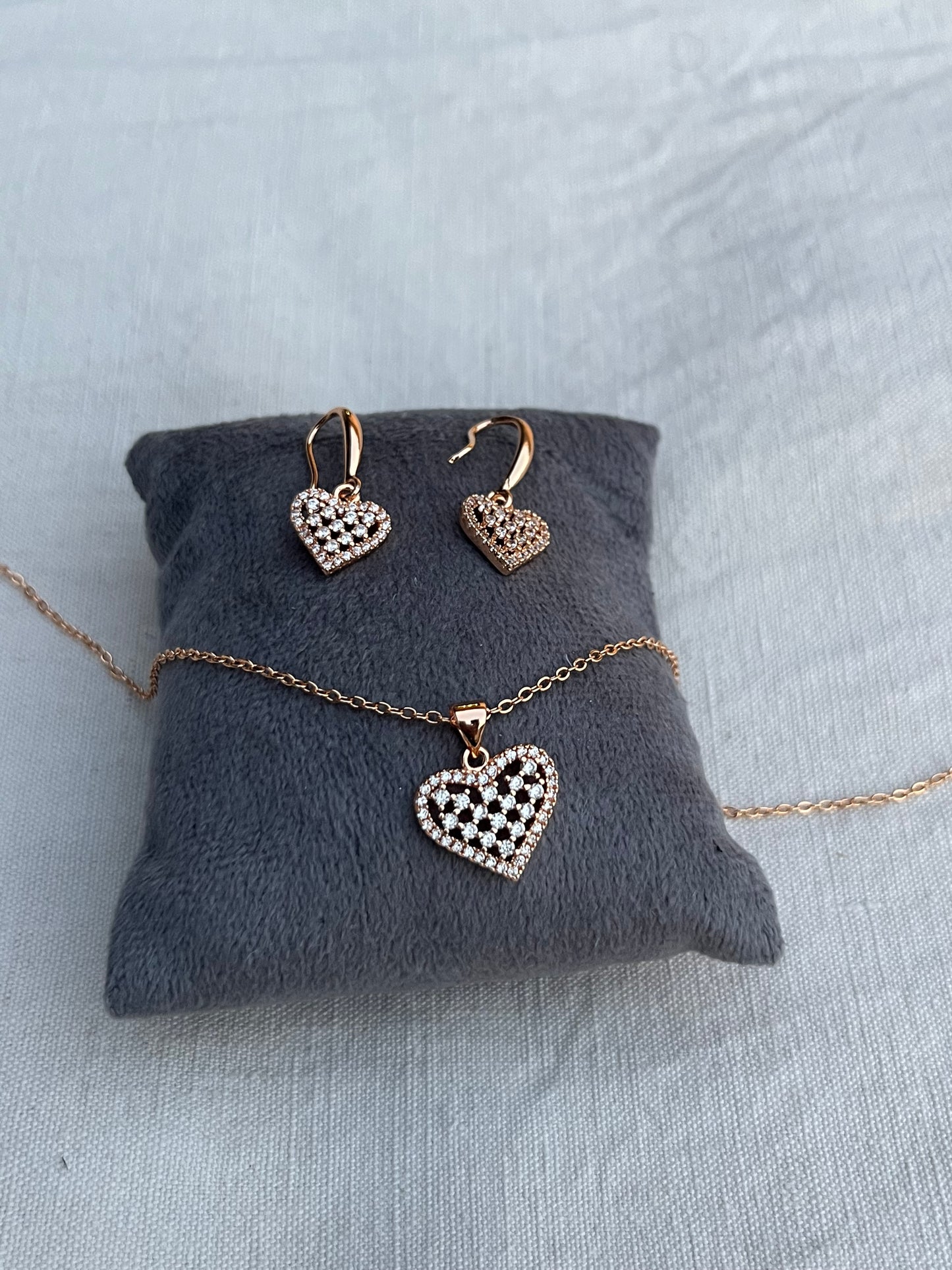 Heart Tops and Necklace set
