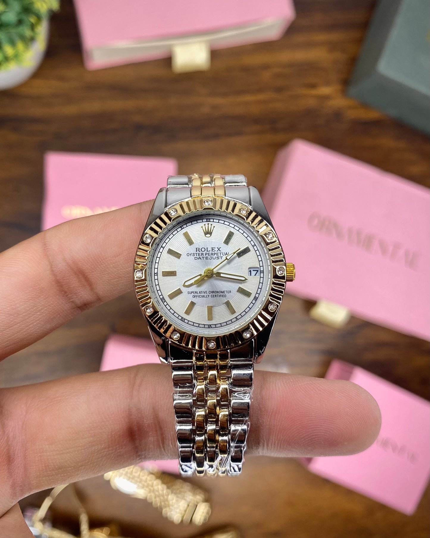 Rolex Datejust Timepiece Two-Tone