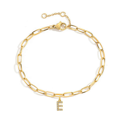 Zircon Intial Bracelet