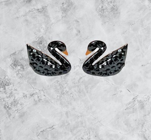 Black Swann Studs