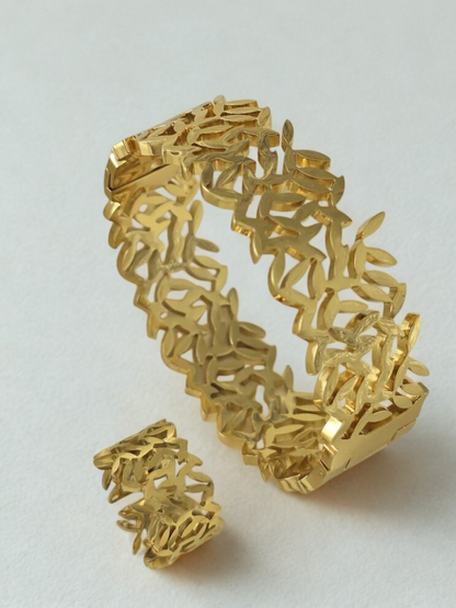 Leaf Bangle Set